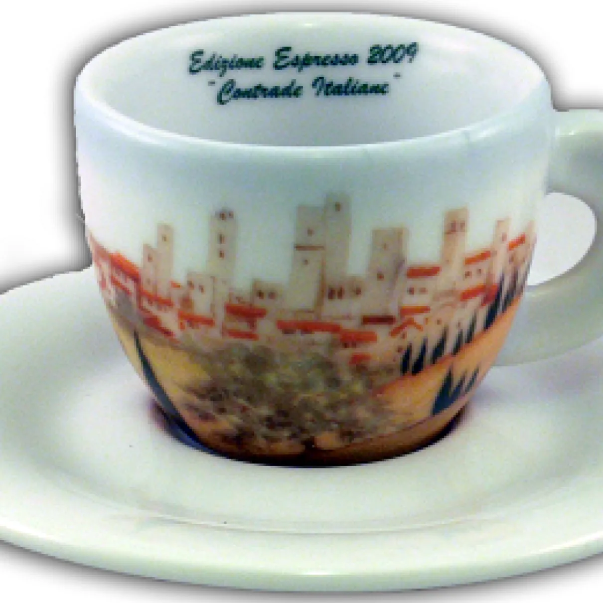 ANCAP Cappuccino kopjes Contrade italiane set van 6