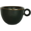 Cappuccinokopje - 200ml - Mosterdman - Mat zwart Gloomy