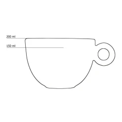 Cappuccinokopje - 200ml - Mosterdman - Oranje