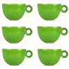 Cappuccinokopjes - 200ml - Mosterdman - 6 groene kopjes