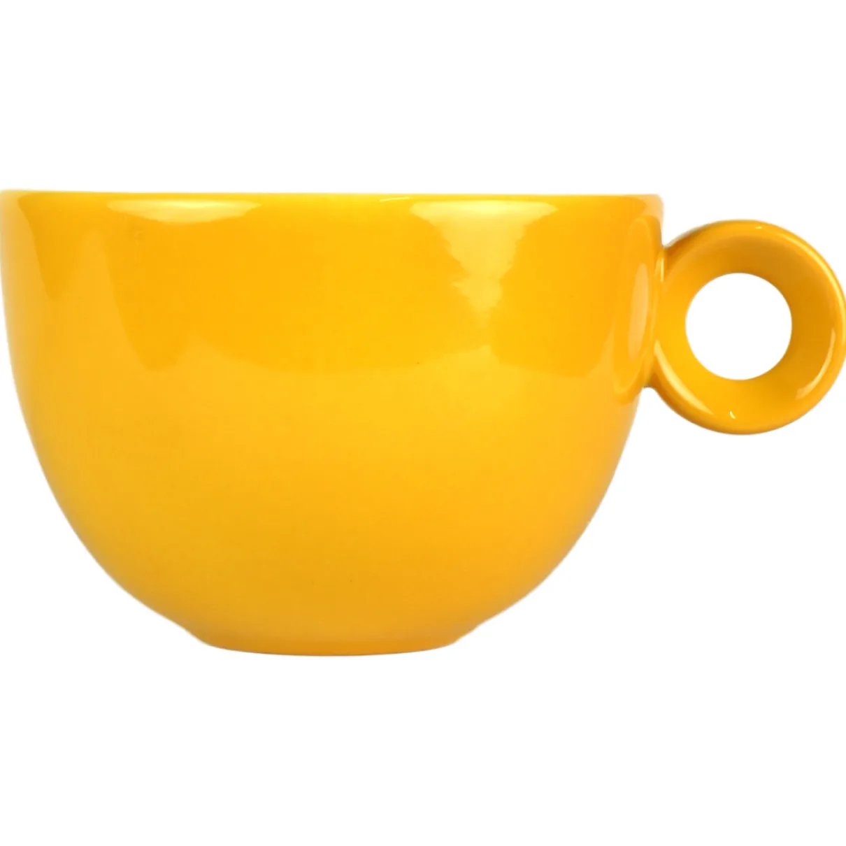 Cappuccinokopjes - 200ml - Mosterdman - 6 mosterd gele kopjes
