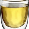 2 Dubbelwandige espressoglazen 75ml Metal