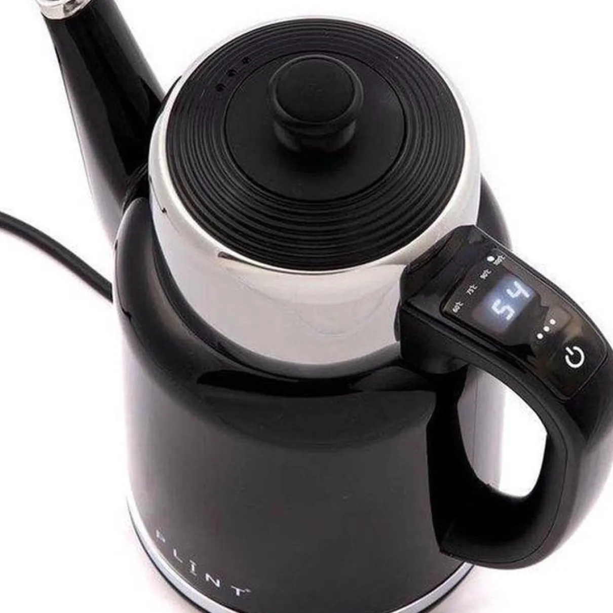 Dubbelwandige waterkoker met temperatuurregeling - Pure Kettle Zwart