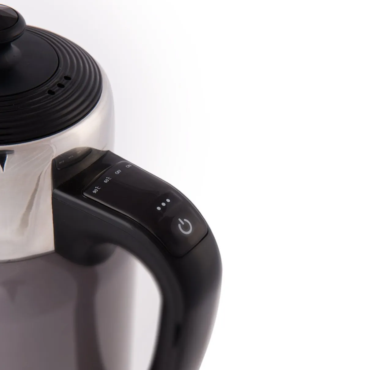Dubbelwandige waterkoker met temperatuurregeling - Pure Kettle Almost Black