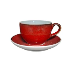espressokop en schotel - Paris - Roodbruin 80ml