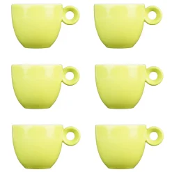 Espressokopjes - Licht groen - 80ml - Mosterdman - set van 6