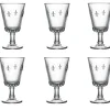Glas op voet - La Rochere - Fleur de lys - 240ml - set van 6