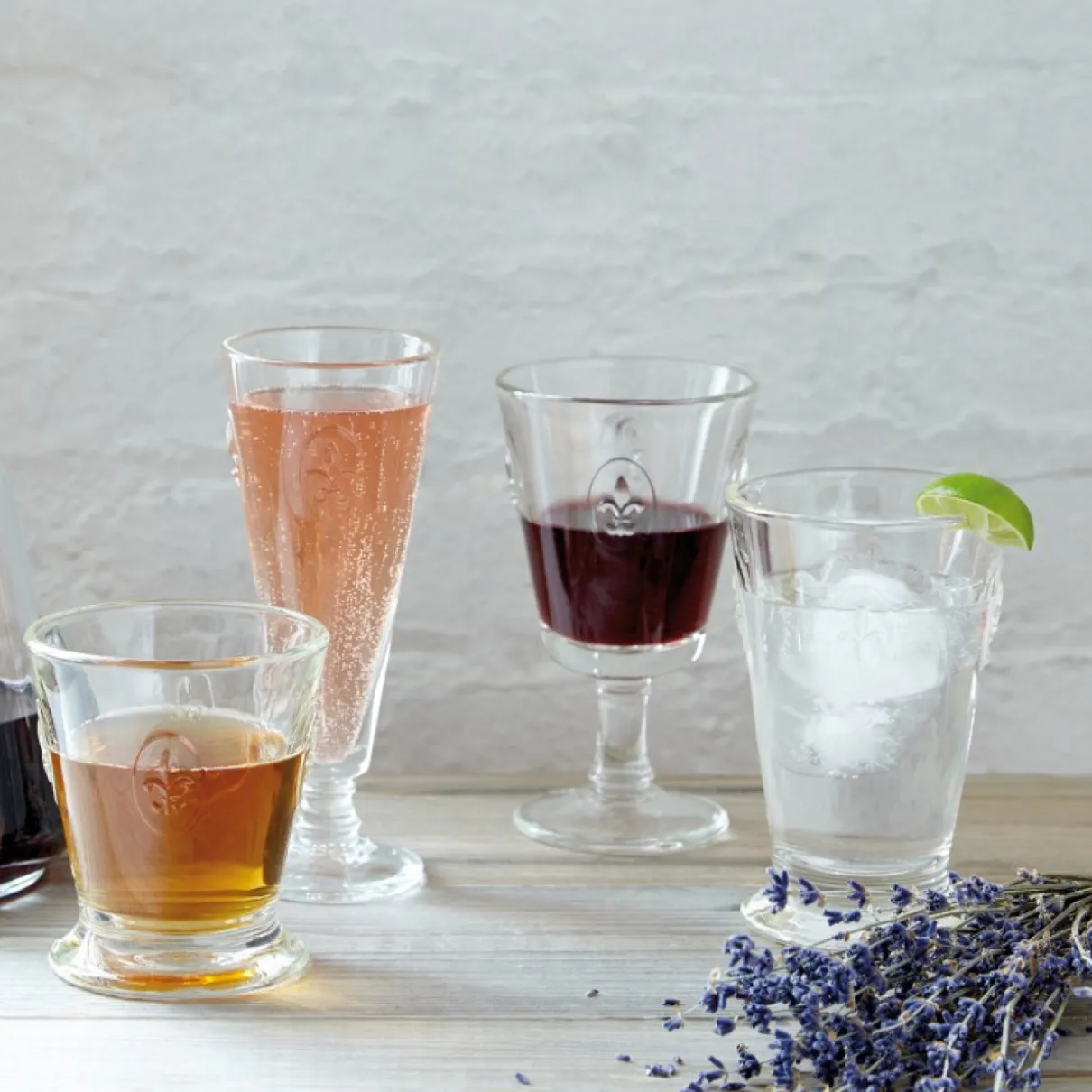 Glas op voet - La Rochere - Fleur de lys - 240ml
