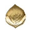 6 Gouden Hortensiabladen - Costa Nova - Riviera - bord 22cm - Hydrangea