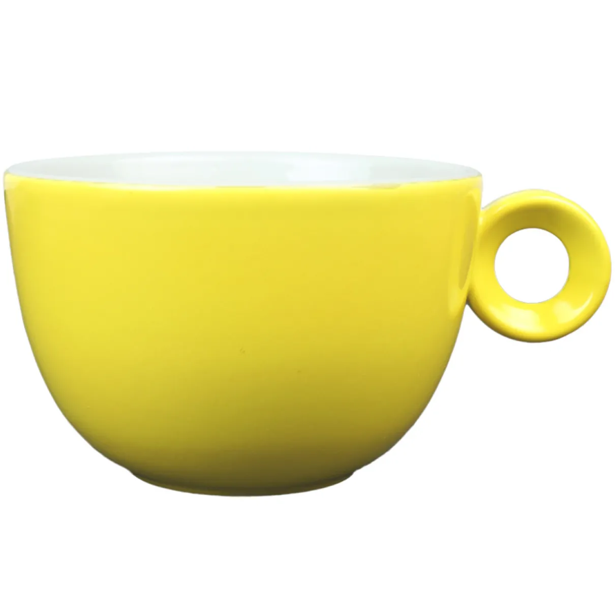 Large cappuccino - Caffé Latte kop - 320ml - Mosterdman - Geel