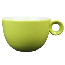 Large cappuccino - Caffé Latte kop - 320ml - Mosterdman - Licht groen