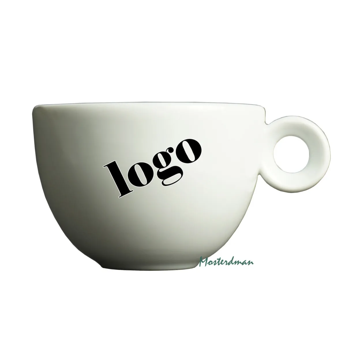 Mosterdman cappuccinokopje bedrukt met logo