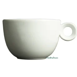 Mosterdman porselein - Large cappuccinokop 320ml - Kop - Wit