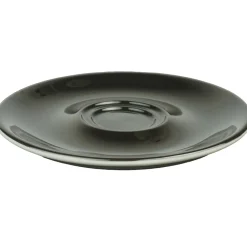 Schotel - Large cappuccino Caffé latte - Mosterdman - 16cm - Zwart