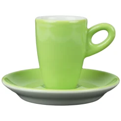 Walkure alta espressokopjes met schotel groen
